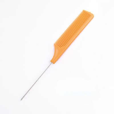 1kom profesionalni češalj za kosu sa šiljastim repom Antistatička četka za bojanje kose Brijački češalj s čeličnom iglom Frizerski brijački pribor