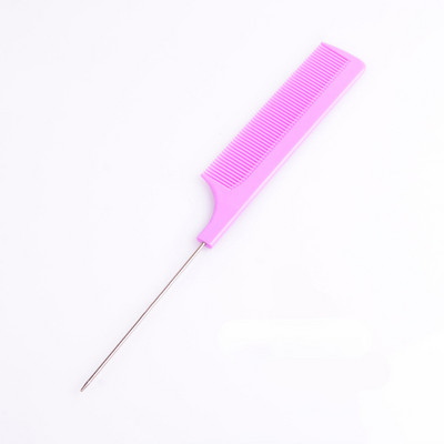 1kom profesionalni češalj za kosu sa šiljastim repom Antistatička četka za bojanje kose Brijački češalj s čeličnom iglom Frizerski brijački pribor