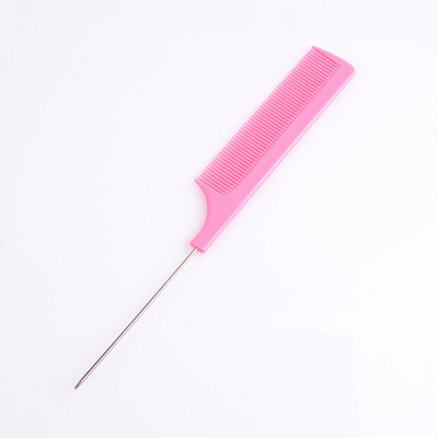1kom profesionalni češalj za kosu sa šiljastim repom Antistatička četka za bojanje kose Brijački češalj s čeličnom iglom Frizerski brijački pribor