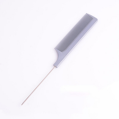 1kom profesionalni češalj za kosu sa šiljastim repom Antistatička četka za bojanje kose Brijački češalj s čeličnom iglom Frizerski brijački pribor