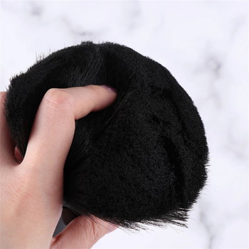 Висококачествена черна козметична фризьорска почистваща шейна прах за почистване на коса Четка за подстригване за бръснарница Четка за подстригване