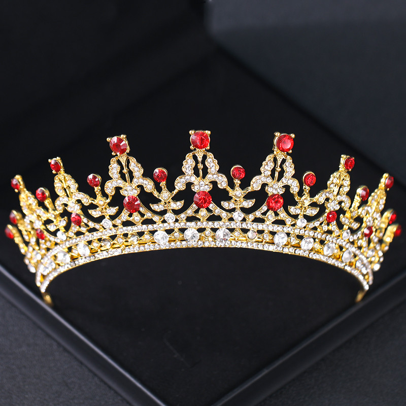 Tiare și coroane de cristal de culoare argintie cu strass prințesă regina bal coroana diademă diademă nuntă accesorii pentru păr bijuterii