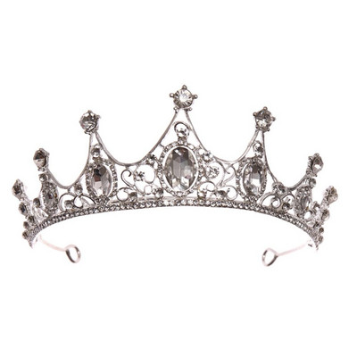 1 db Vintage fejfedő Zöld/Vörös Rózsa Kristály Korona Elegáns Hajpánt Tiara Menyasszonyi Party Ékszerek Esküvői Haj kiegészítők