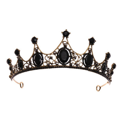 1 db Vintage fejfedő Zöld/Vörös Rózsa Kristály Korona Elegáns Hajpánt Tiara Menyasszonyi Party Ékszerek Esküvői Haj kiegészítők