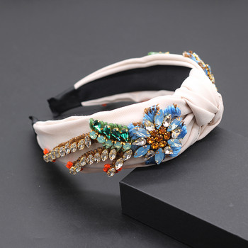 Ύφασμα Rhinestone Tassel Sunflower Flower Exquisite Hair Accessories New European Fashion Hair Accessories 724