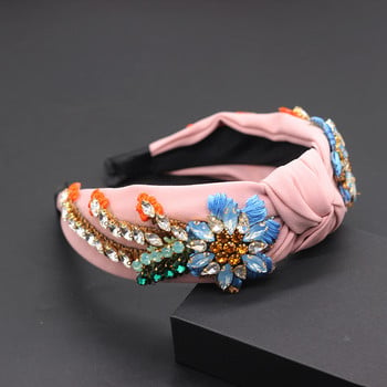 Ύφασμα Rhinestone Tassel Sunflower Flower Exquisite Hair Accessories New European Fashion Hair Accessories 724