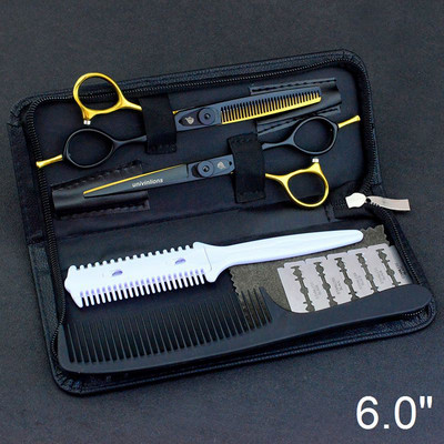 5,5/6,0" müük Jaapani juuksekäärid professionaalsed käärid odavad juuksuri käärid juuksuri harvendamiseks juuksuri habemenuga juukselõikus