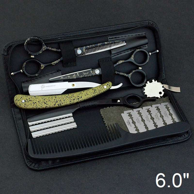 5,5/6,0" müük Jaapani juuksekäärid professionaalsed käärid odavad juuksuri käärid juuksuri harvendamiseks juuksuri habemenuga juukselõikus