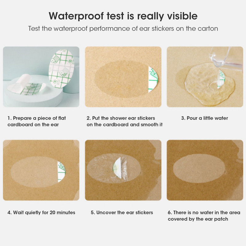 20 komada plastičnih vodootpornih štitnika za uši za bebe, kape za plivanje, frizerski salon, boja, štitnik, zaštitna kapa za tuširanje, alat