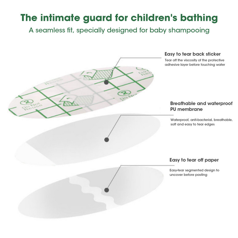 20 komada plastičnih vodootpornih štitnika za uši za bebe, kape za plivanje, frizerski salon, boja, štitnik, zaštitna kapa za tuširanje, alat