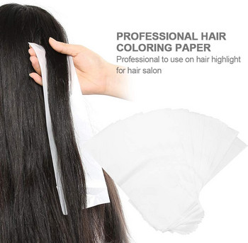 50/100 БР. Пяна за многократна употреба Опаковки за коса Хартия за боядисване на коса, Професионални ленти за подчертаване на боядисване на коса за фризьорски салон