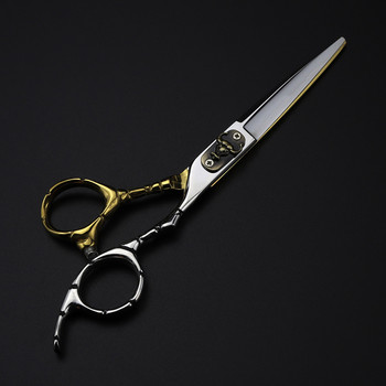 професионална японска стомана 440c 6 инча ножици за подстригване с глава на бик изтъняване фризьорски ножици фризьорски ножици