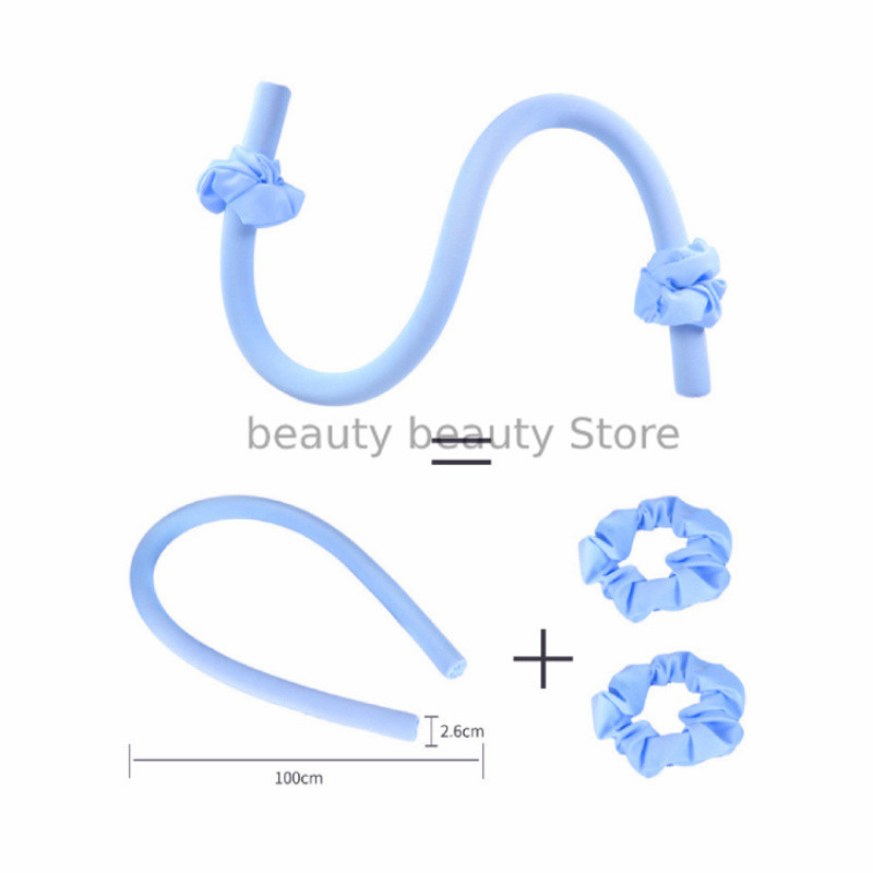 Nešildomas garbanojimo strypo galvos apdangalas Lazy suktukų rinkinys, kad plaukai taps švelnūs, blizgūs, be šilumos spiralė, minkšta mieganti garbanojimo geležies modeliavimo priedas