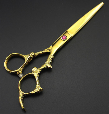 Professional Japan 440c 6\'\' χρυσό ψαλίδι για μαλλιά δράκος κούρεμα αραίωση κουρέας ψαλίδι κούρεμα κούρεμα ψαλίδι κομμωτικής