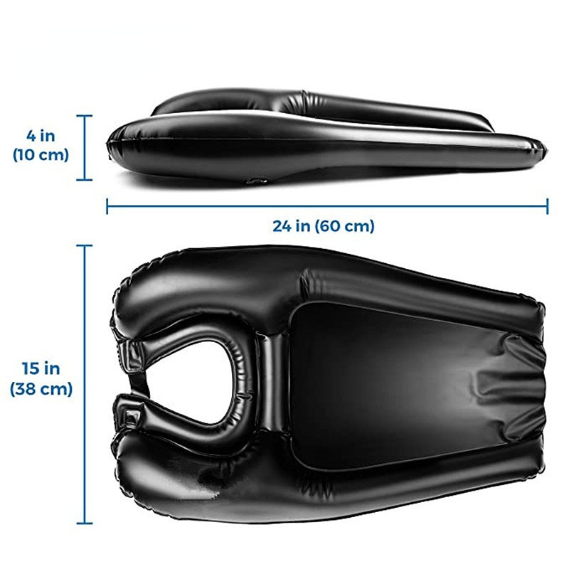 PVC umivaonik za šampon na napuhavanje Prijenosna podloga za šampon Sklopiva masažna kada za kupanje Umivaonik za pranje kose za trudnice i starije osobe