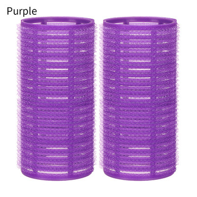 Vairāku izmēru melni pašsaķeres matu rullīši Pro salons Frizieru ruļļi Matu dizains Lipīgs Cling Style DIY matu veidošanai