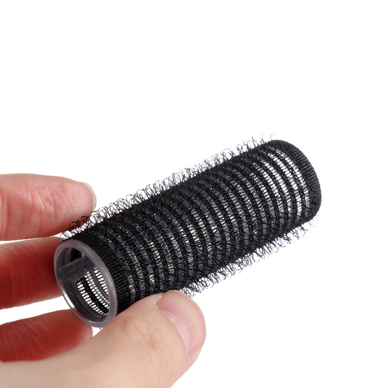 Vairāku izmēru melni pašsaķeres matu rullīši Pro salons Frizieru ruļļi Matu dizains Lipīgs Cling Style DIY matu veidošanai