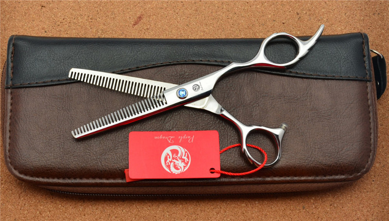 6,0`` 17,5 cm Ljubičasti zmaj JP 440C Profesionalne frizerske škare Škare za stanjivanje Dvostruki bočni zubi 15% Stopa stanjivanja Z2001