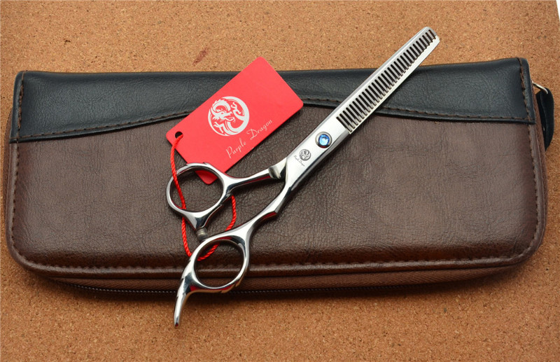 6,0`` 17,5 cm Ljubičasti zmaj JP 440C Profesionalne frizerske škare Škare za stanjivanje Dvostruki bočni zubi 15% Stopa stanjivanja Z2001