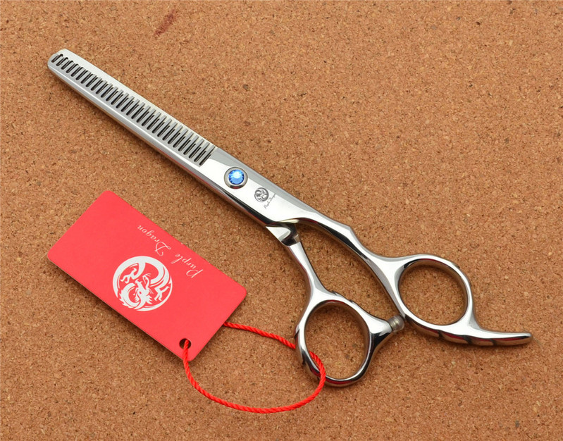 6,0`` 17,5 cm Ljubičasti zmaj JP 440C Profesionalne frizerske škare Škare za stanjivanje Dvostruki bočni zubi 15% Stopa stanjivanja Z2001