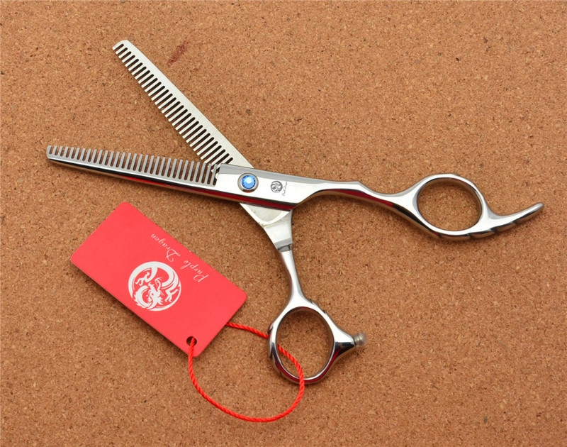 6,0`` 17,5 cm Ljubičasti zmaj JP 440C Profesionalne frizerske škare Škare za stanjivanje Dvostruki bočni zubi 15% Stopa stanjivanja Z2001