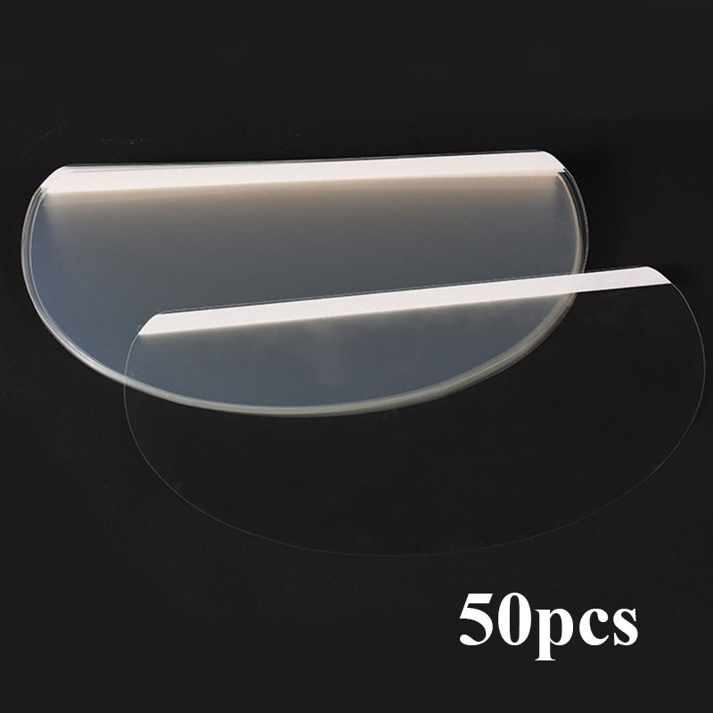 50 buc. Mască de coafură pentru protecția ochilor, fixativ, instrument de tunsoare pentru izolare, mască de protecție a feței pentru frunte, protecție facială de unică folosință