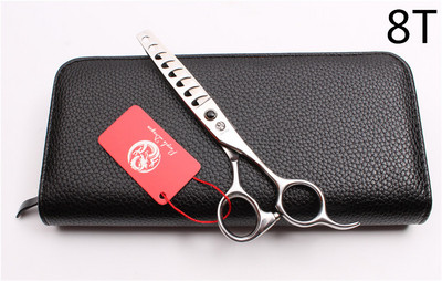 6'' 440C Purple Dragon Професионална ножица за човешка коса Фризьорски ножици за изтъняване 8/12/14/18 Степен на изтъняване на зъбите 35%-50% Z2004