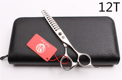 6'' 440C Purple Dragon Професионална ножица за човешка коса Фризьорски ножици за изтъняване 8/12/14/18 Степен на изтъняване на зъбите 35%-50% Z2004