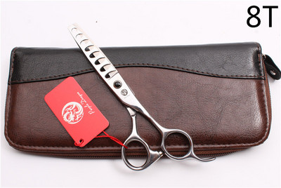 6'' 440C Purple Dragon Професионална ножица за човешка коса Фризьорски ножици за изтъняване 8/12/14/18 Степен на изтъняване на зъбите 35%-50% Z2004