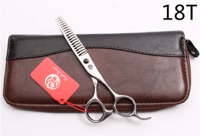 6'' 440C Purple Dragon Професионална ножица за човешка коса Фризьорски ножици за изтъняване 8/12/14/18 Степен на изтъняване на зъбите 35%-50% Z2004