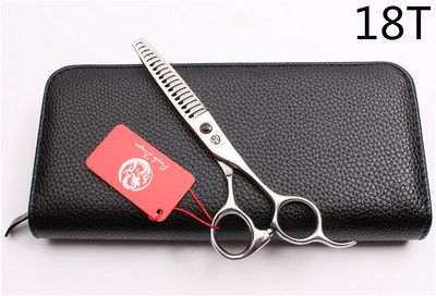 6'' 440C Purple Dragon Професионална ножица за човешка коса Фризьорски ножици за изтъняване 8/12/14/18 Степен на изтъняване на зъбите 35%-50% Z2004