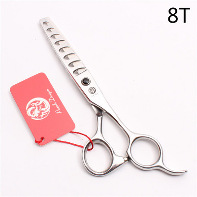 6'' 440C Purple Dragon Професионална ножица за човешка коса Фризьорски ножици за изтъняване 8/12/14/18 Степен на изтъняване на зъбите 35%-50% Z2004