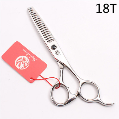 6'' 440C Purple Dragon Професионална ножица за човешка коса Фризьорски ножици за изтъняване 8/12/14/18 Степен на изтъняване на зъбите 35%-50% Z2004