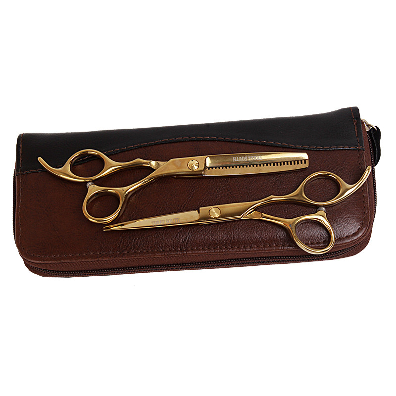 Japan 6,0" inčni kashos zlatne titanijske frizerske škare zlatne škare za kosu škare za šišanje kose