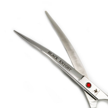 Марка 8-инчов комплект професионални ножици за подстригване на домашни любимци Япония 440C ножици за кучета Извити ножици за подстригване с чанта