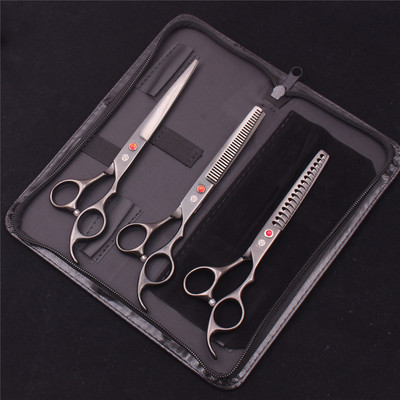 7-tollised professionaalsed lemmikloomakoerte käärid roostevabast terasest harvenduskäärid Koerad kassid hoolduskäärid karvade trimmimise tööriistad Z3003