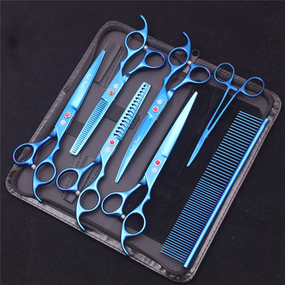 7-tollised professionaalsed lemmikloomakoerte käärid roostevabast terasest harvenduskäärid Koerad kassid hoolduskäärid karvade trimmimise tööriistad Z3003