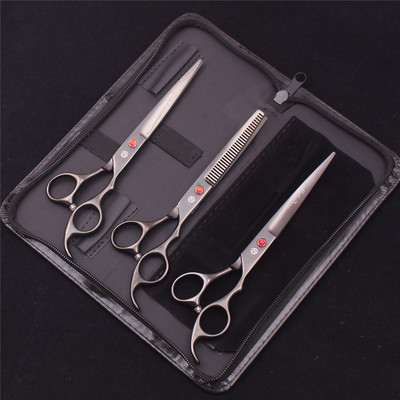 7-tollised professionaalsed lemmikloomakoerte käärid roostevabast terasest harvenduskäärid Koerad kassid hoolduskäärid karvade trimmimise tööriistad Z3003