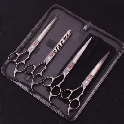 7-tollised professionaalsed lemmikloomakoerte käärid roostevabast terasest harvenduskäärid Koerad kassid hoolduskäärid karvade trimmimise tööriistad Z3003