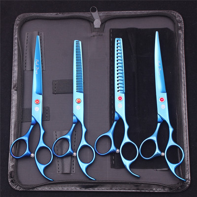 7-tollised professionaalsed lemmikloomakoerte käärid roostevabast terasest harvenduskäärid Koerad kassid hoolduskäärid karvade trimmimise tööriistad Z3003