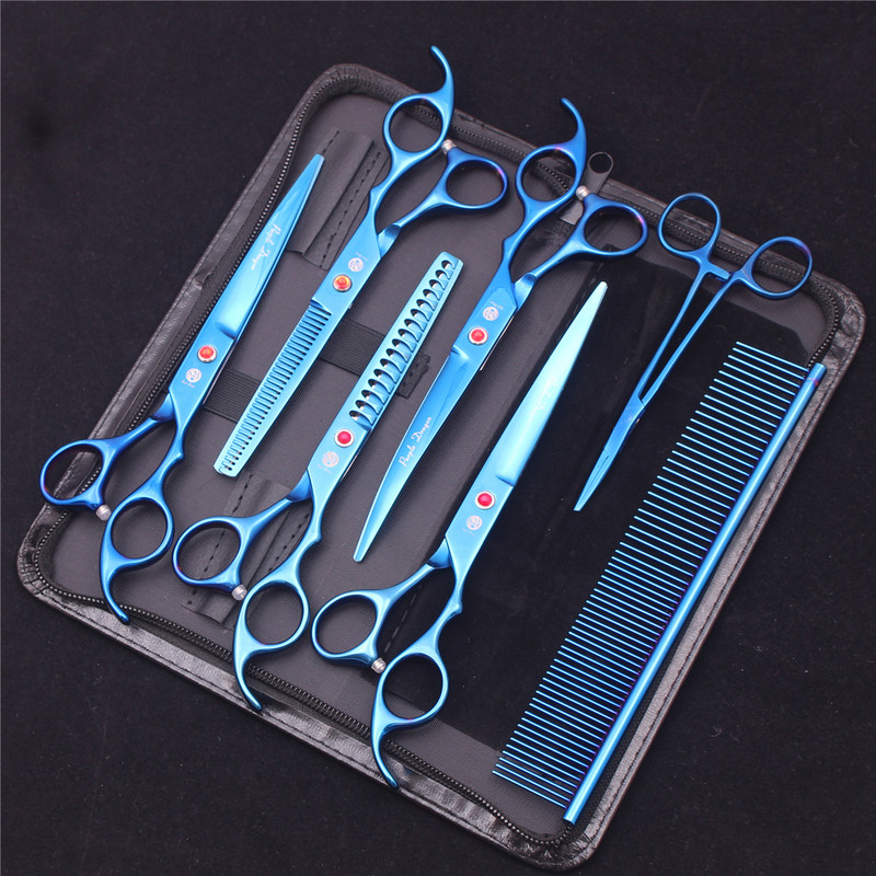 7-tollised professionaalsed lemmikloomakoerte käärid roostevabast terasest harvenduskäärid Koerad kassid hoolduskäärid karvade trimmimise tööriistad Z3003