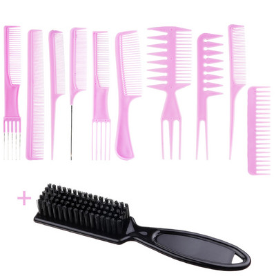 Šukų formavimo rinkinys Nešiojamas antistatinis kirpyklų plaukų šukos plaukų šalinimo šukos makiažo kirpėjo plaukų priežiūros stilisto įrankių rinkinys