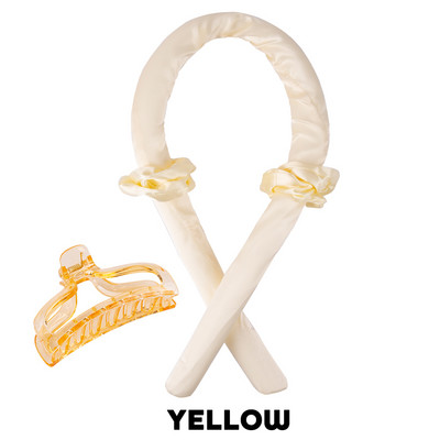 1 Komplekts Lazy Curling Heatless Curling Rod galvas saite bez karstuma matu ruļļi gulēšanai cirtas lente ar Scrunchies matu sprādzi gariem matiem