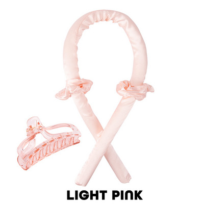 1 Komplekts Lazy Curling Heatless Curling Rod galvas saite bez karstuma matu ruļļi gulēšanai cirtas lente ar Scrunchies matu sprādzi gariem matiem