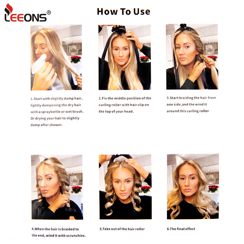 1 Komplekts Lazy Curling Heatless Curling Rod galvas saite bez karstuma matu ruļļi gulēšanai cirtas lente ar Scrunchies matu sprādzi gariem matiem