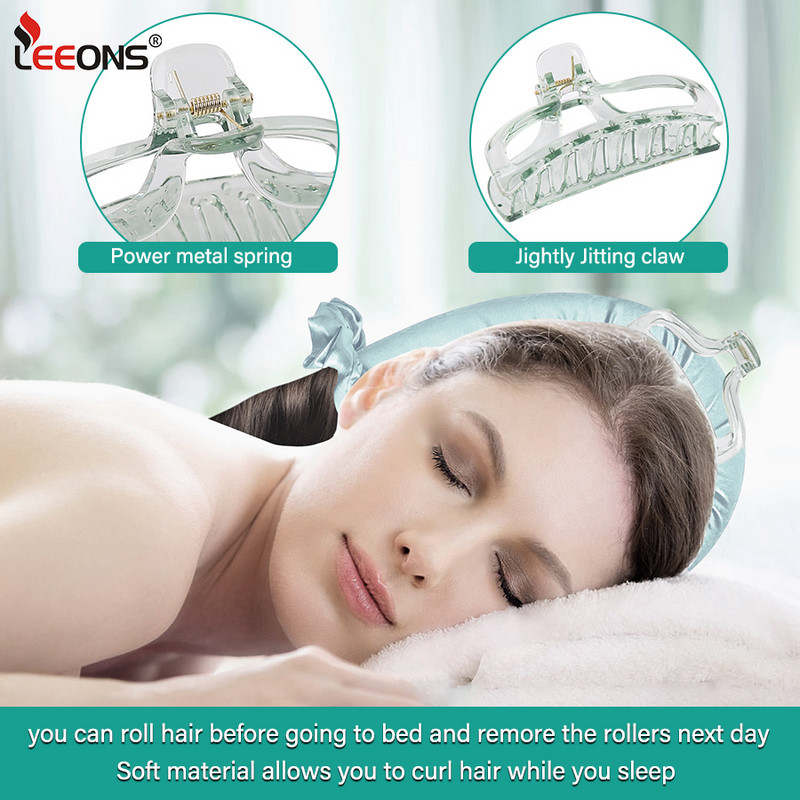 1 Komplekts Lazy Curling Heatless Curling Rod galvas saite bez karstuma matu ruļļi gulēšanai cirtas lente ar Scrunchies matu sprādzi gariem matiem