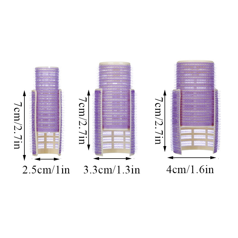 2/6/8/10/12/14 gab Bang Rollers Pašlīmējošie Lazy Bangs Rullīšu matu ruļļi Matu lokošanās Gaisa sprādzieni Rullīšu klipši Veidošanas rīki