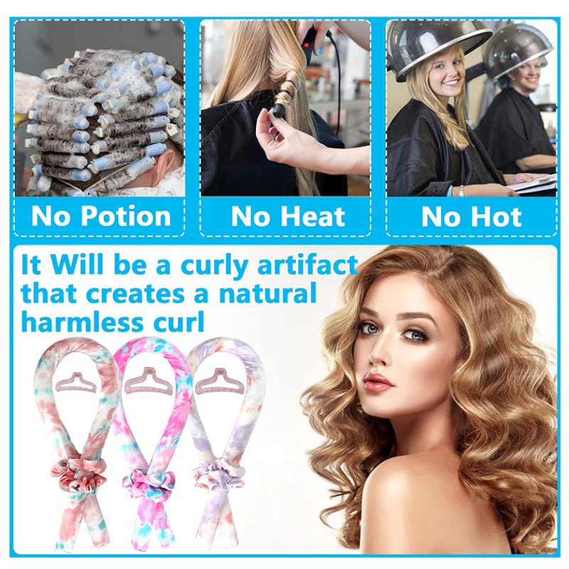 Šipka za kovrče bez zagrijavanja Traka za glavu bez topline Uvijači za kosu Vrpce Uvijači za kosu Sleeping Soft Curler Bar Wave Formers DIY alat za oblikovanje kose