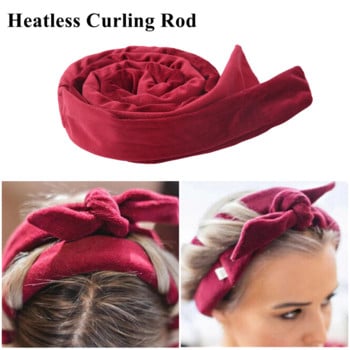 ΝΕΑ Heatless μπούκλα κεφαλόδεσμος No Heat Hair Curlers Lazy Bow Rollers Hair Sleeping Soft Heatless μπούκλες DIY Εργαλείο styling μαλλιών