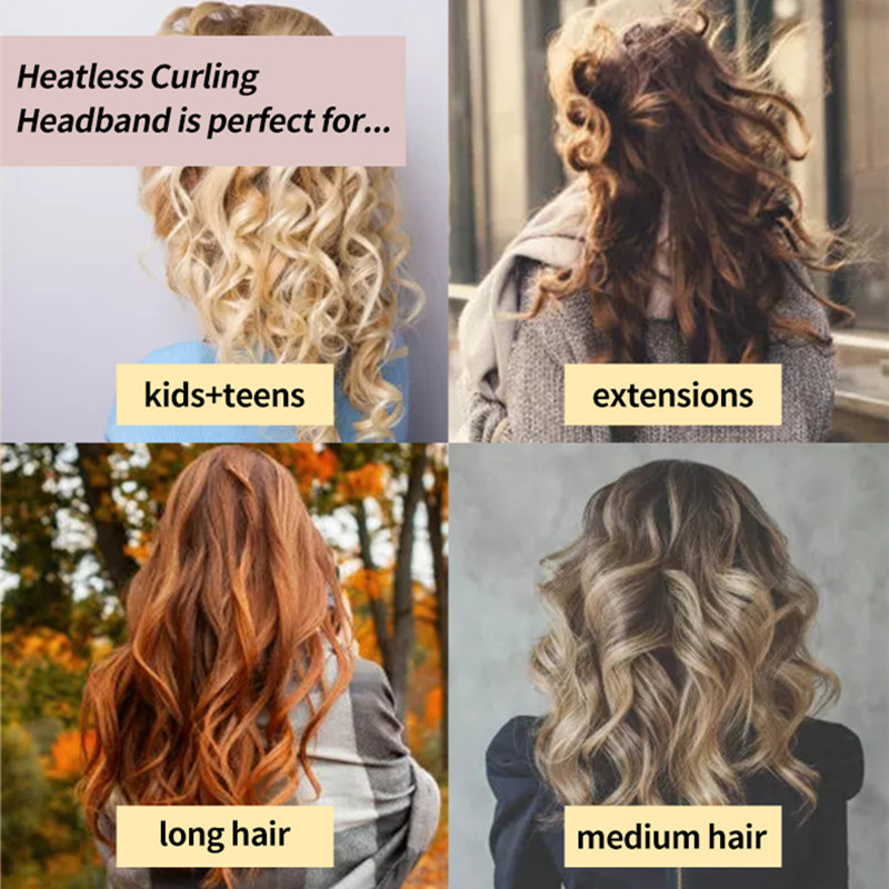 NOVO Uvijači za kosu bez zagrijavanja Uvijači za kosu bez zagrijavanja Lazy Bow Uvijači za kosu Sleeping Soft Heatless Curls DIY alat za oblikovanje kose